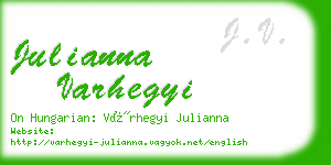 julianna varhegyi business card